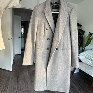 Zara Manteco Italian Wool Coat
